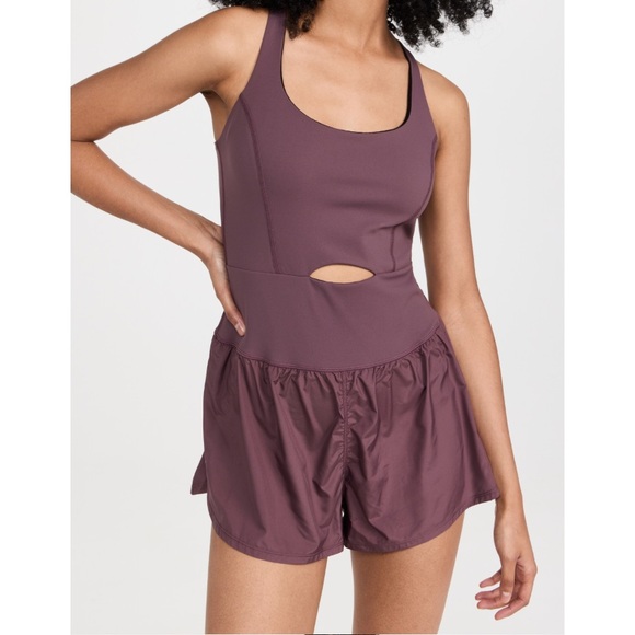 Free People Pants - Free People Righteous Runsie in Mulberry